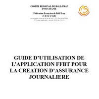 Guide recherche FINIADA et création assurances journalières FFBT mobile
